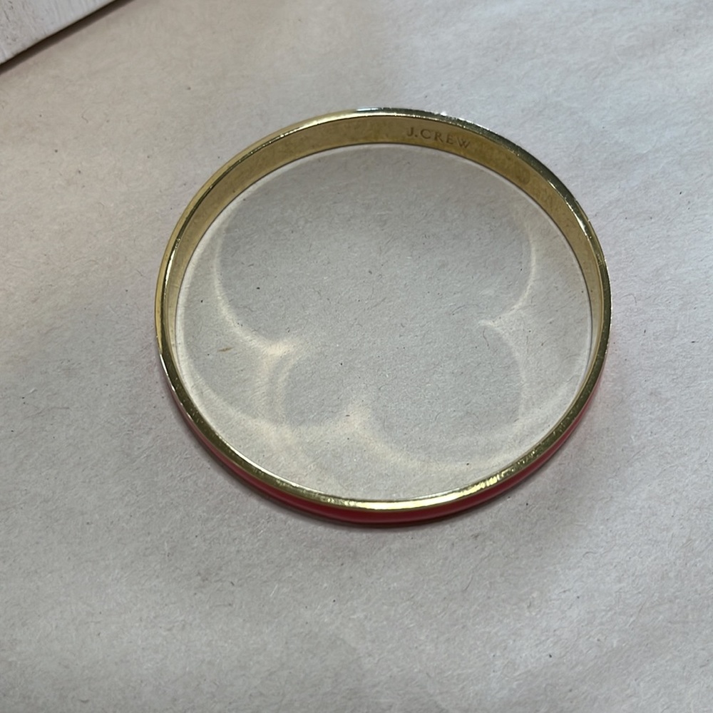 Red and gold J crew bangle bracelet - Picture 3 of 6